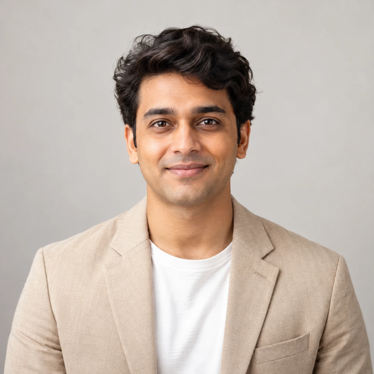 AI-generated portrait for Arjun Desai, a fictional demo mentor