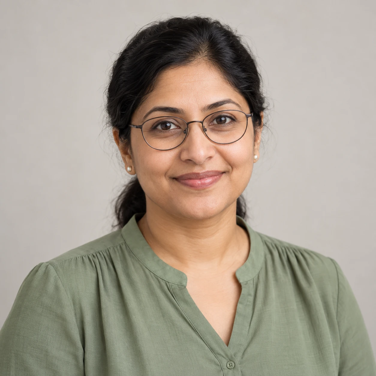 AI-generated portrait for Farah Ali, a fictional demo mentor