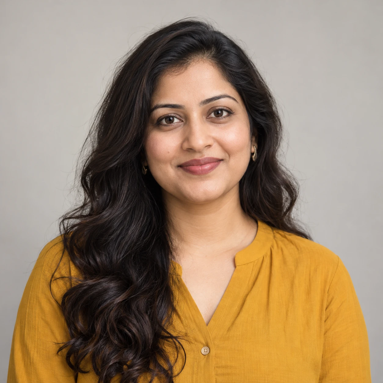 AI-generated portrait for Nisha Patel, a fictional demo mentor