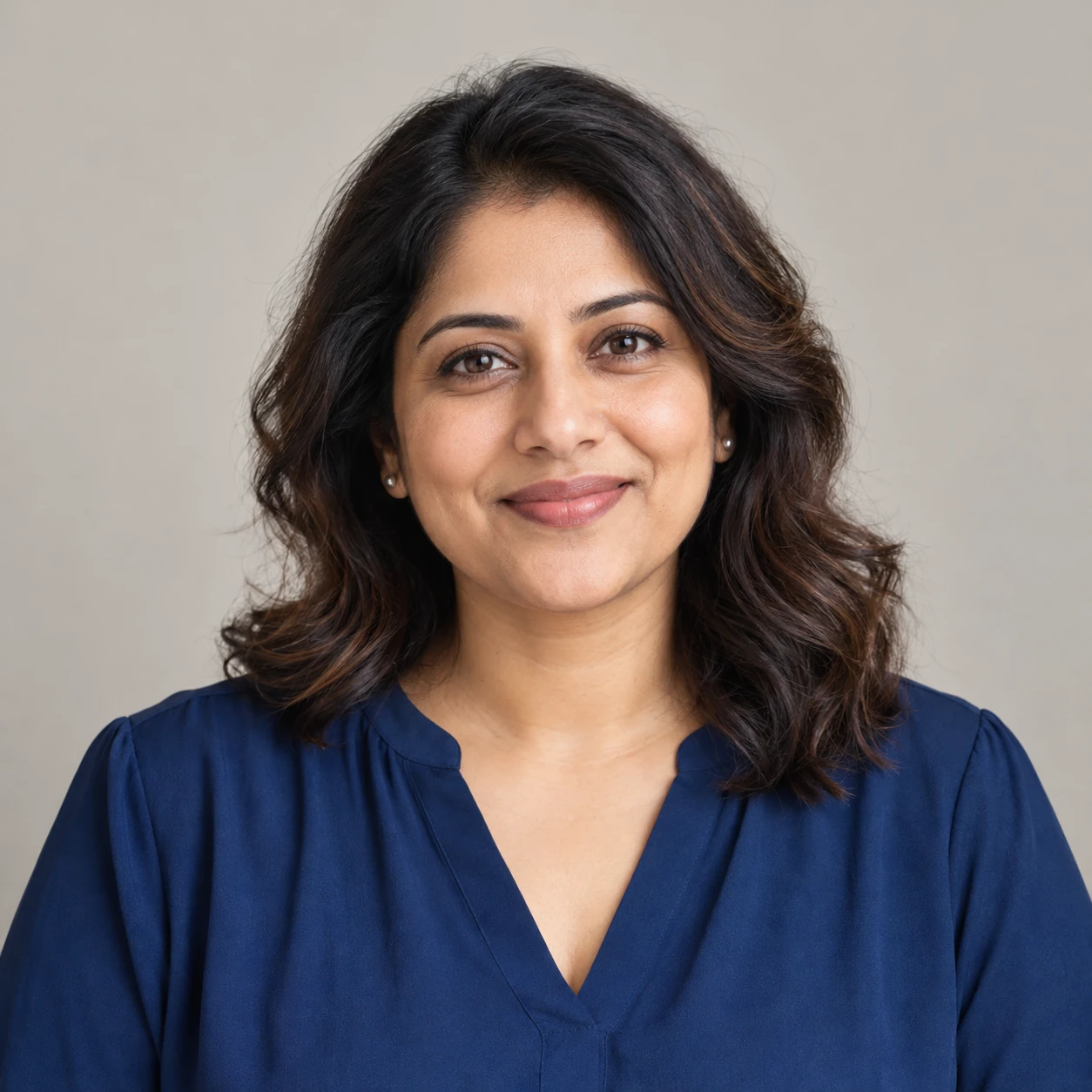 AI-generated portrait for Sana Qureshi, a fictional demo mentor