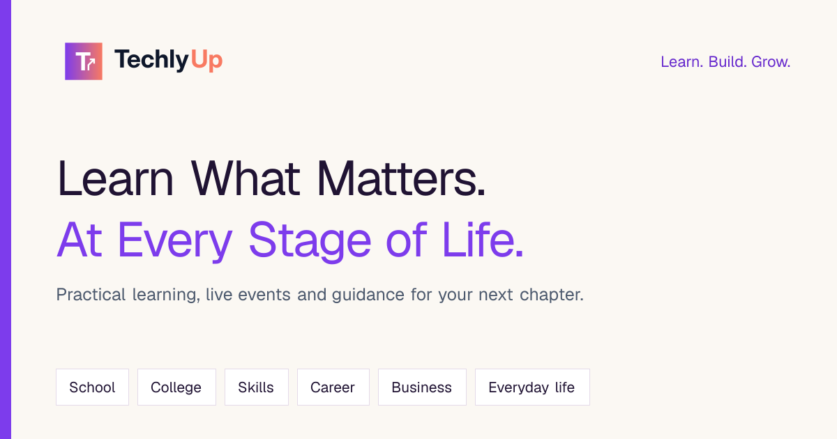Event Calendar & This Week | TechlyUp